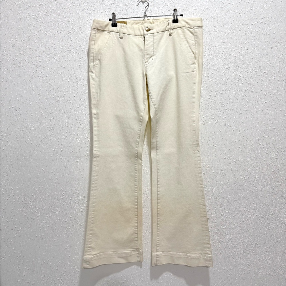 Calvin Klein‎ Cream Wide-Leg Trousers 31x34